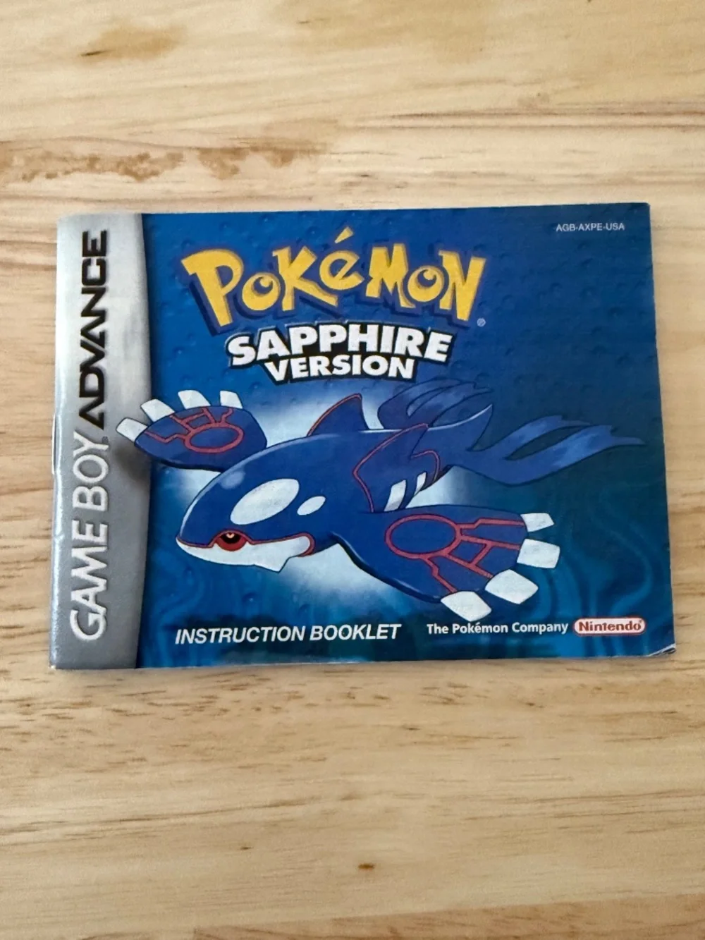 RARE Authentic Pokemon Sapphire Game Boy Advance Vintage CIB